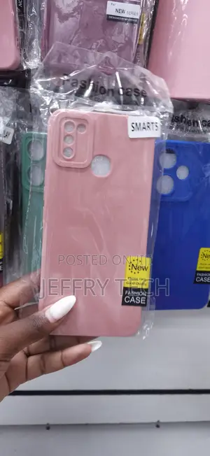Infinix Smart 5 Pink Liquid Silicone "Macaron" Case