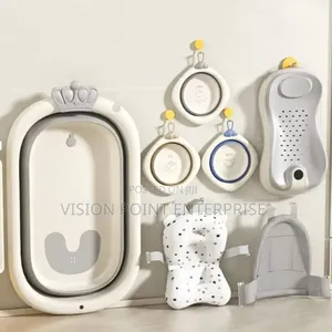 Foldable Baby Bayhtub Set With Inbuilt Thermometer