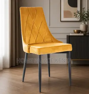 Dining Chair: Premium Velvet Dining Chair With Soft Cushion Back