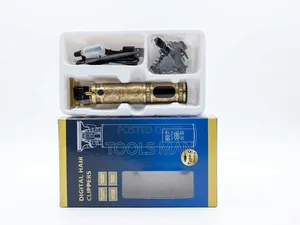 Professional T9 Digital Hair Clipper Outliner Trimmer - Gold Dragon.