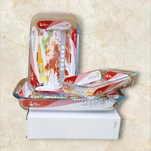 3pcs Set Glass Baking Trays (Wpk