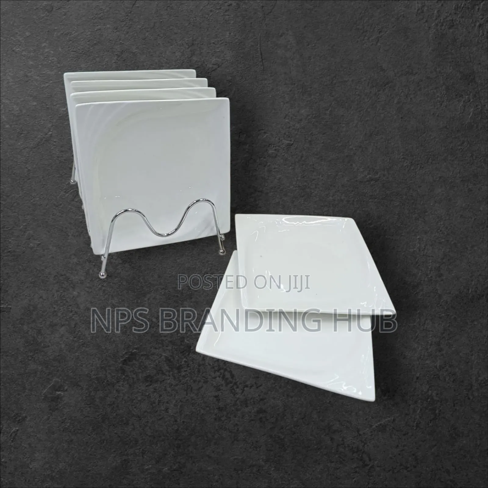 8inch Ceramic Side Plates 6pcs. (Wpk