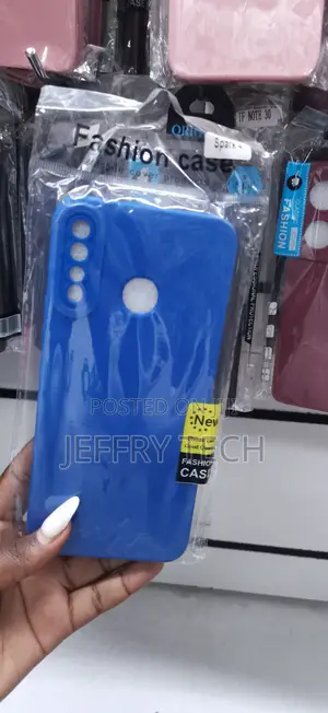 Oppo A31 Blue Silicone Soft Texture and Rear Camera Cutouts Cover
