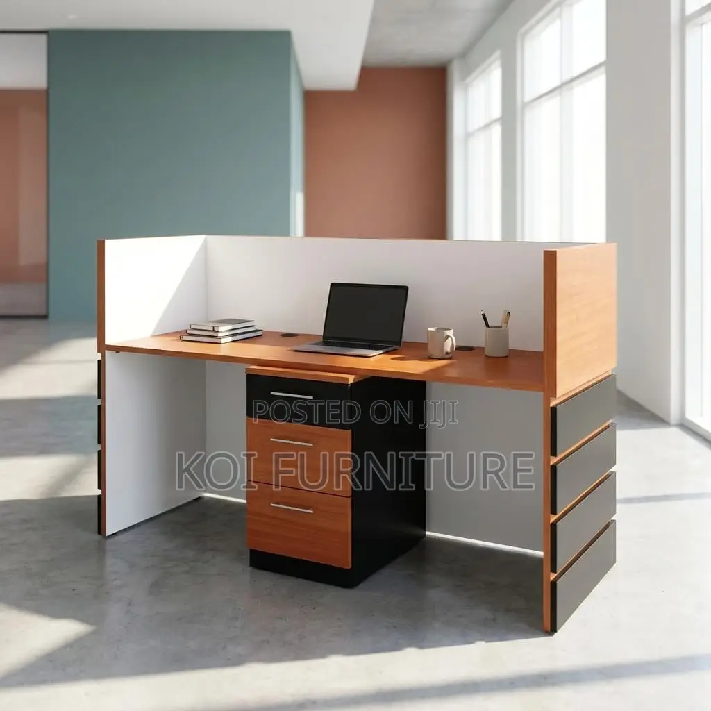 Office Desk : Modern 1.6-Meter Reception Counter