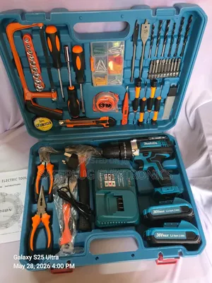  Makita 48v Cordless Drill Set With Metallic Chuck