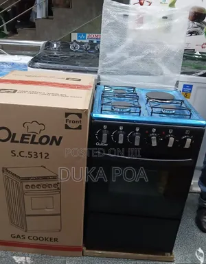 Standing Cooker 50*55 3 Gas 1 Hot Plate