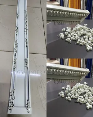 Aluminium Curtain Rails Double With Sleek Model
