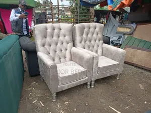 Cream Tufted Accent Armchair