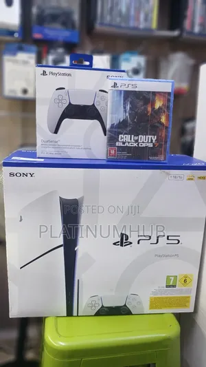 Playstation 5 Slim+White Ps5 Pad +Black Ops 6 Ps5 Game