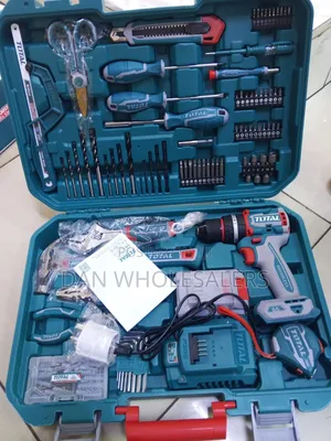 Total Tool Set Portable Cordless Drill Machine Kit