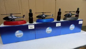Miniature Helicopter Model Dashboard Mount Air Freshener Diffuser