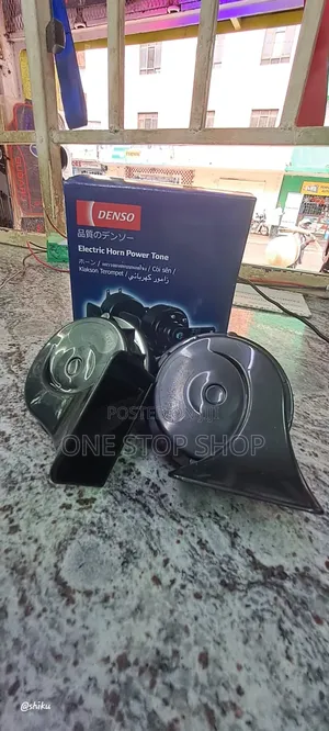 Denso Electric Horn Dual Power Tone Trumpet Horn With Harrier Sound