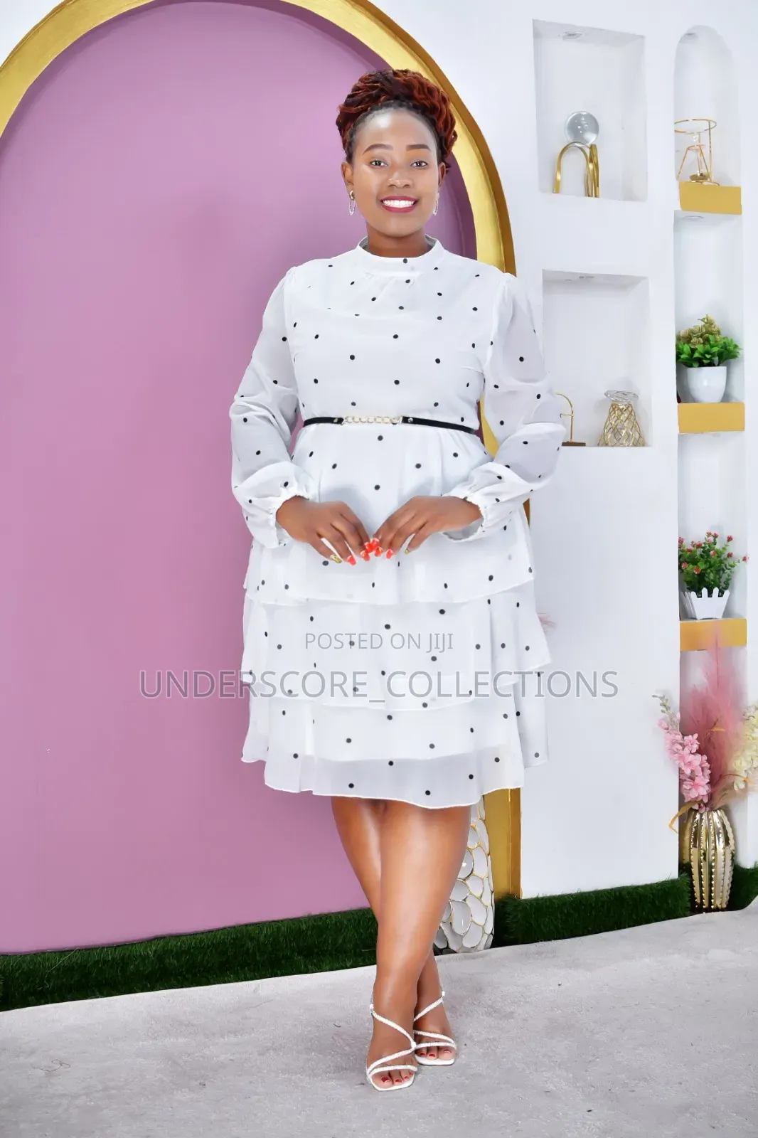 Ladies Multi Layered Polka Dresses