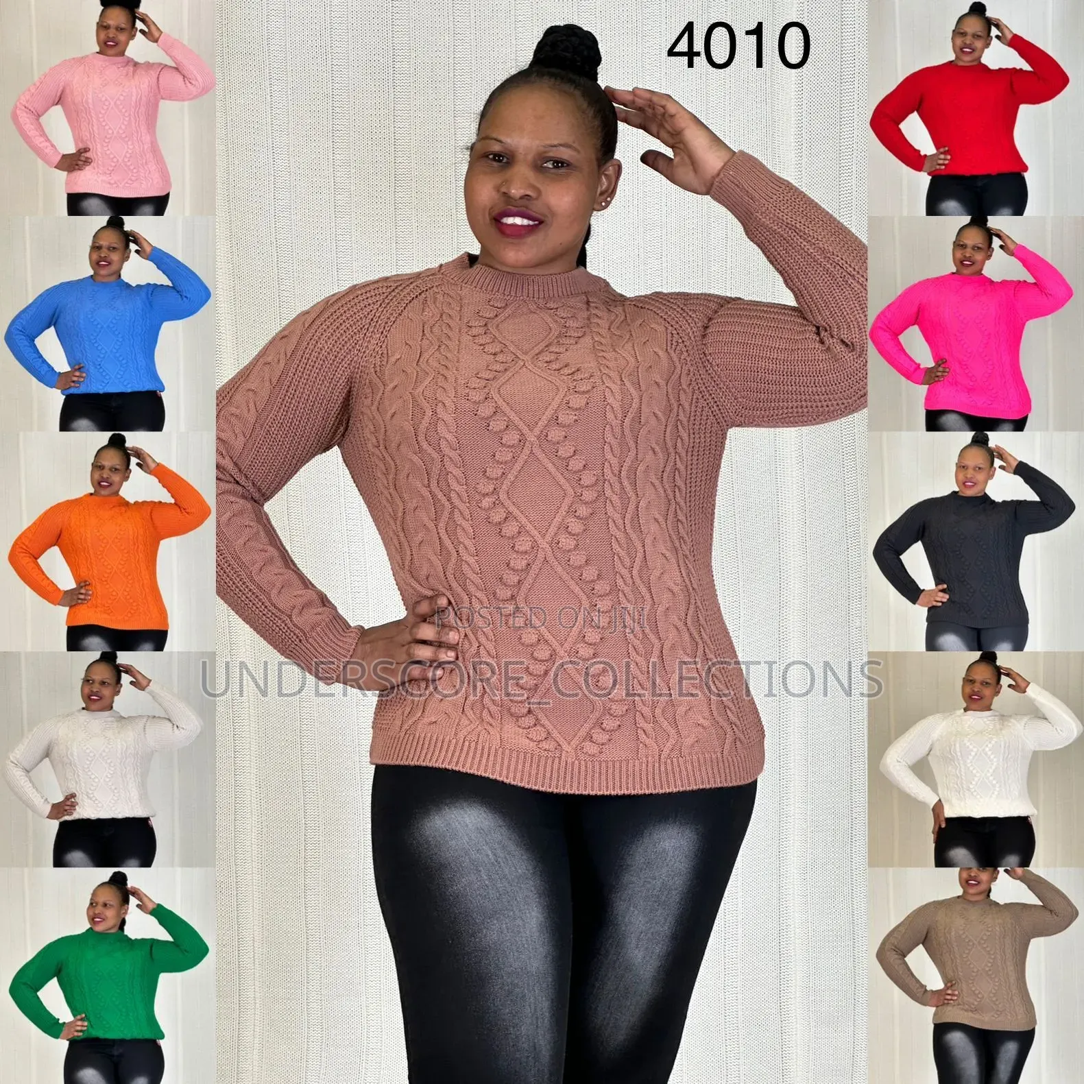 Ladies Free Size Plain Coloured Sweater With Patterns