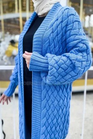 Ladies Plus Size Bulky Long Sweaters