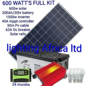 Off-Grid 600w Solar - 200ah Battery - 1500w Inverter - 40a Controller
