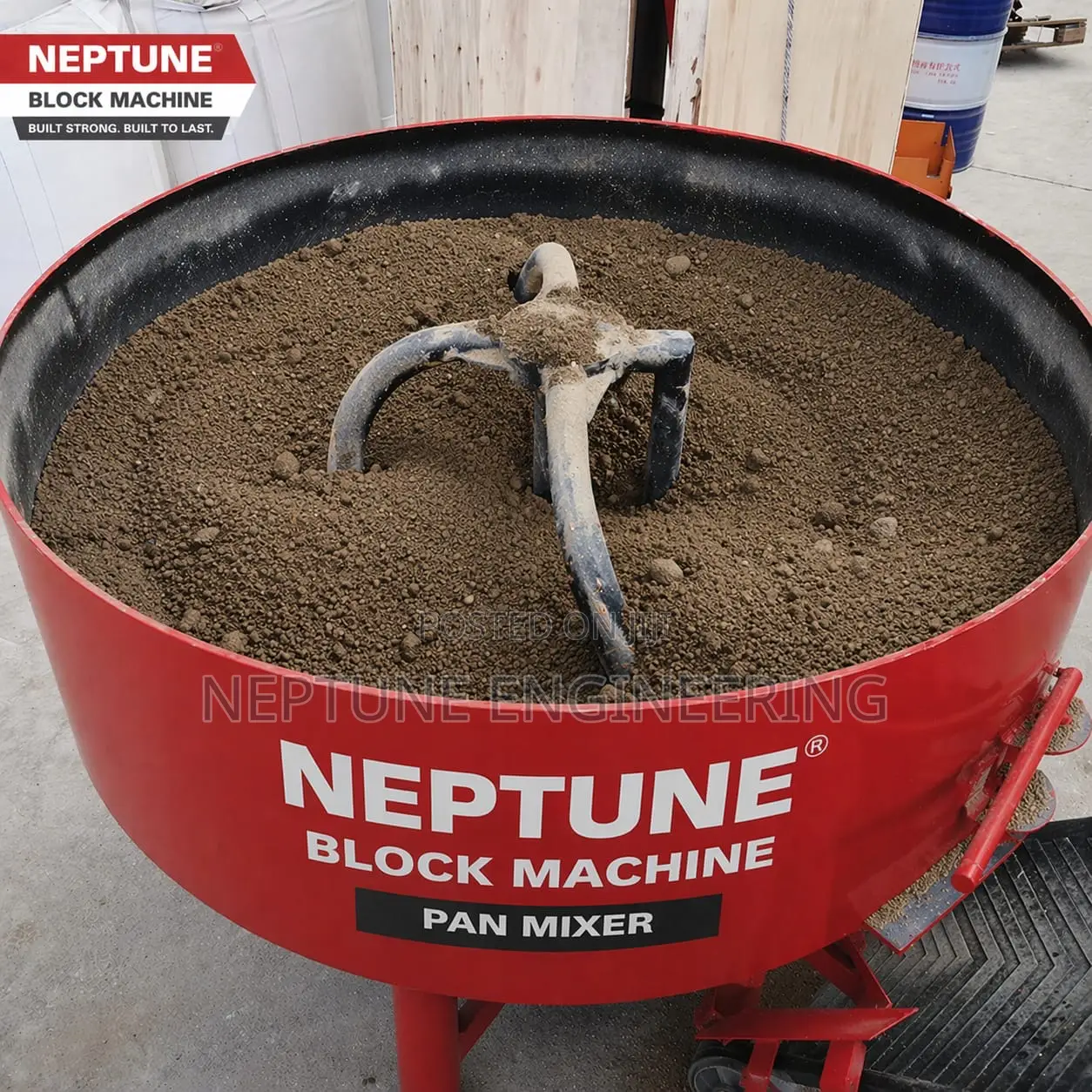 Heavy Duty Pan Mixer Machine