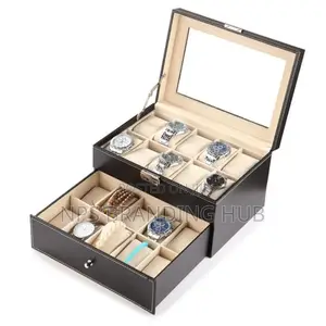 20 Slots Leather Watch Organizer Tet