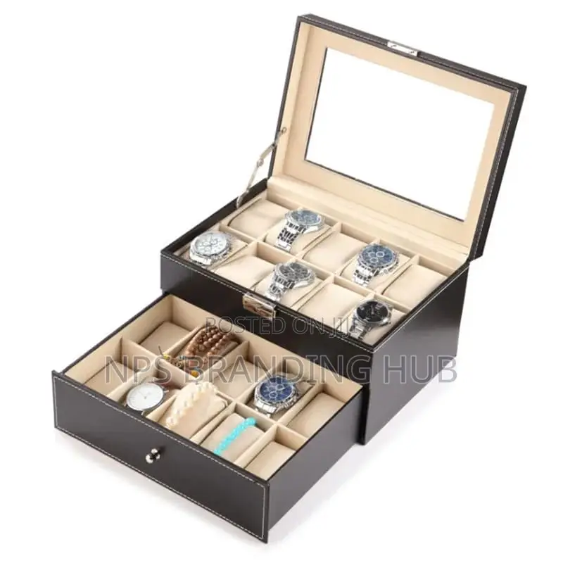 20 Slots Leather Watch Organizer Tet