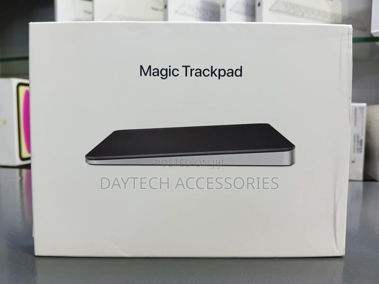 This Is an Apple Magic Trackpad With a Black Multi-Touch Surface.