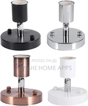 Modern Metal E27 Ceiling or Wall-Mounted Lamp Holders