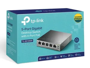 Tp-Link Tl-Sg1005p-Pd 5-Port Gigabit