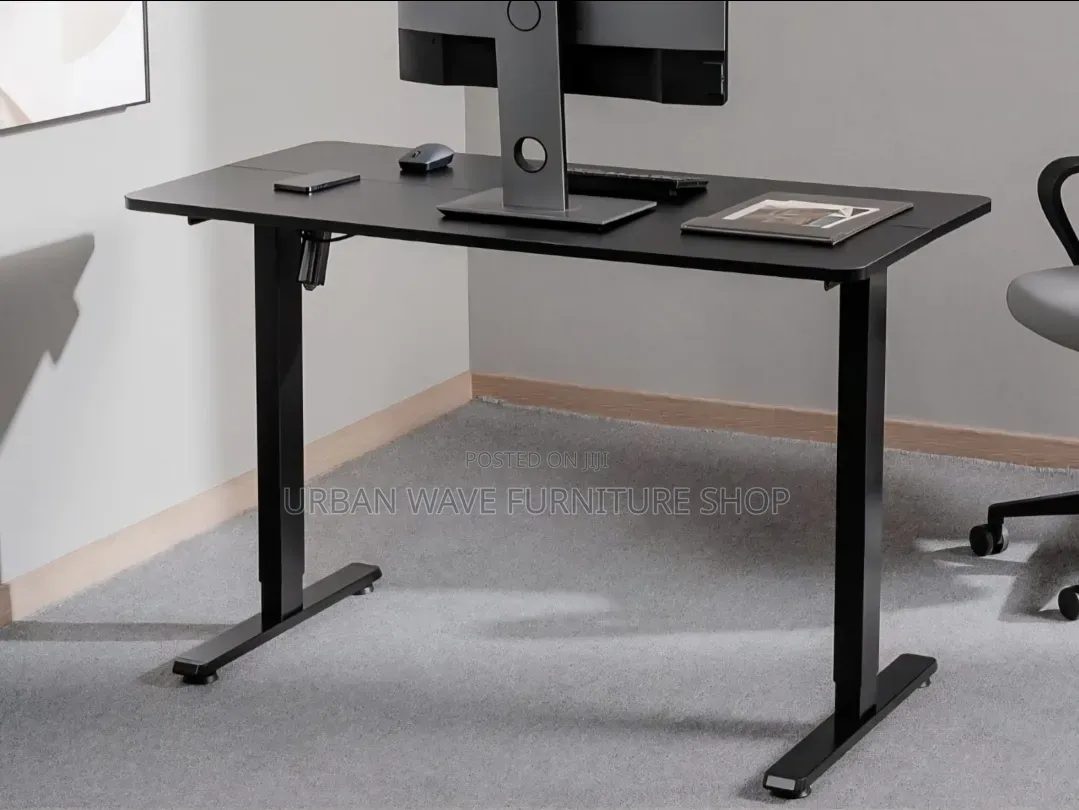 Black Motor Study Desk