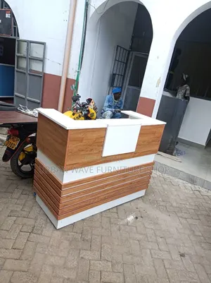 Brown White Welcoming Desk