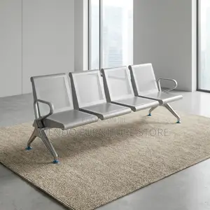Office Bench : 3-Seater Metal Waiting Benches