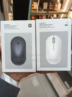 These Are Black and White Xiaomi Wireless Mouse Lite 2 Units.