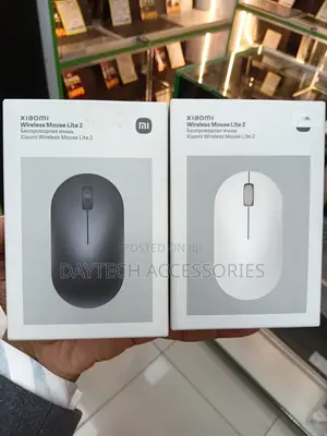 These Are Black and White Xiaomi Wireless Mouse Lite 2 Units.