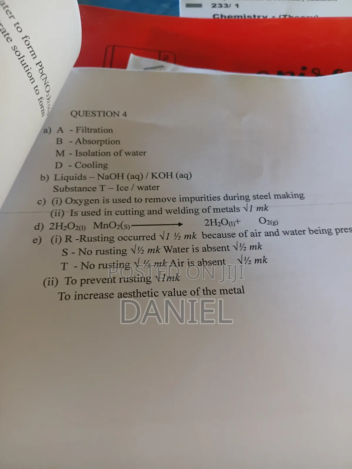 Chemistry Online Tutor