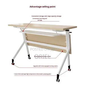 Office Table : Training Meeting Student Foldable Table