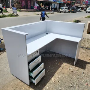 Pedestal + L.Shaped Reception Desk