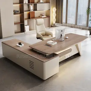 180cm L Shaped Wood Executive Desk.