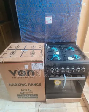 Colour Black Von 4gas Cooker Size 58by58