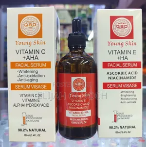 QBD Young Skin Vitamin E + Ha Facial Serum.