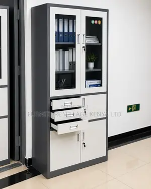 Office 2 Door Storage With Safe.