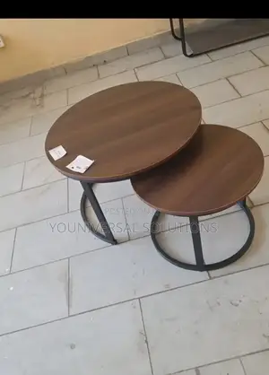 Wooden Nesting Coffee Table Marble Effect (Mdf)