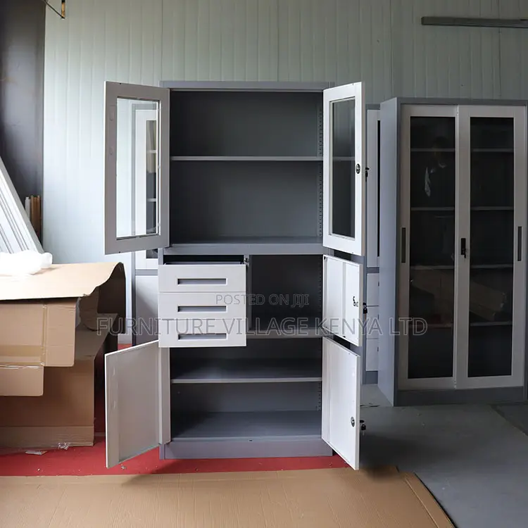 Office 2 Door Storage With Safe.