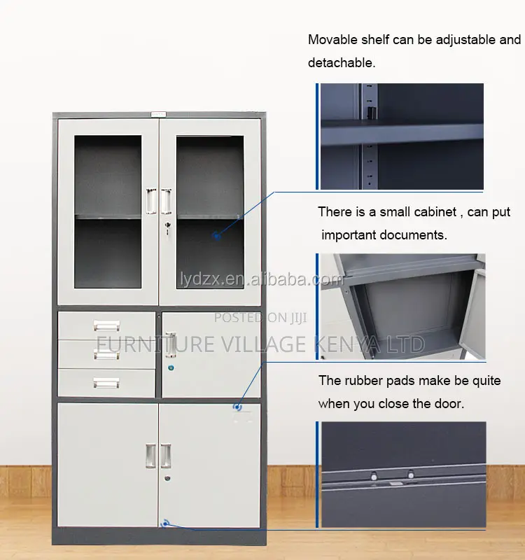 Office 2 Door Storage With Safe.