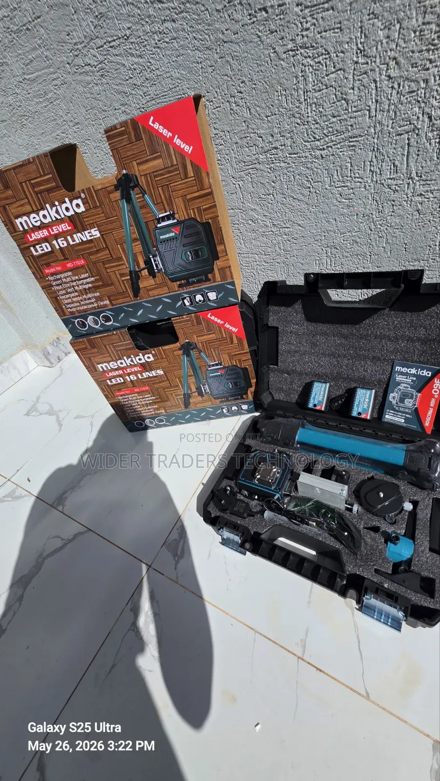 Meakida 16-Line Green Laser Level Kit