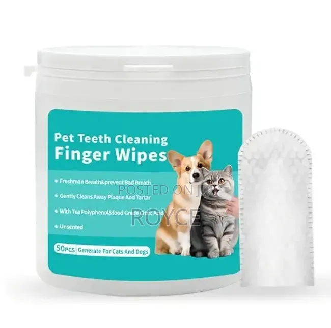 Pet Teeth Cleaning Finger Wipes