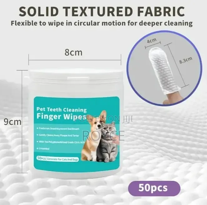Pet Teeth Cleaning Finger Wipes