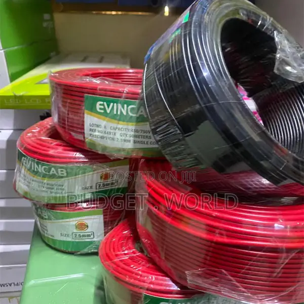 4.0mm Single Core Electrical Wire 90 Meters – Durable Wiring Cable Rol