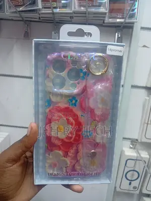 iPhone 14 Pro Max Silicone Case With a Floral Oil Painting Design,