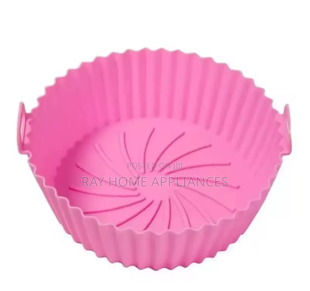 Reusable Air Fryer Silicone Insert Purple Pink