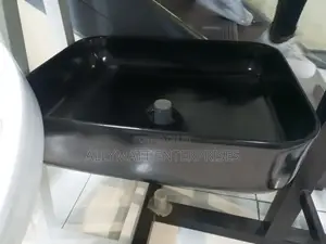 Rectangular Black Counter Top Handwash Basin