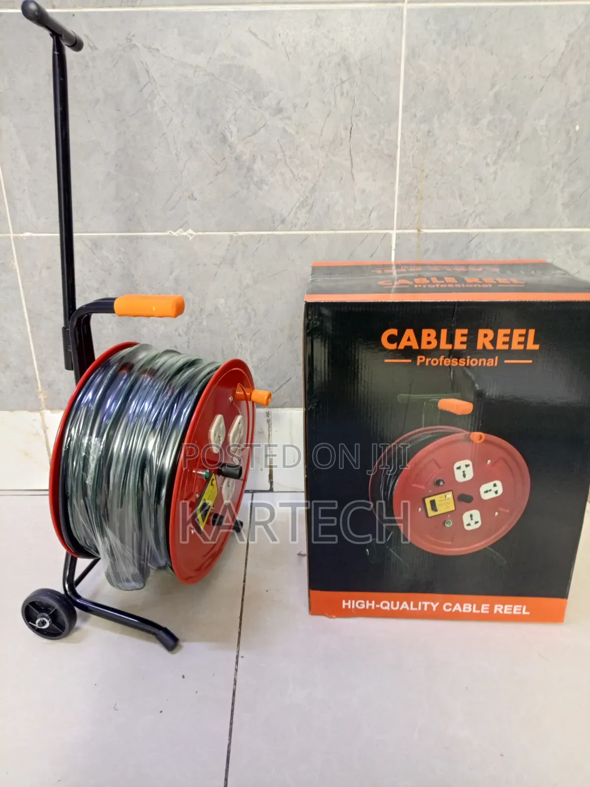 50m 2.5 Mm Professional Heavy Duty Cable Reel Extension