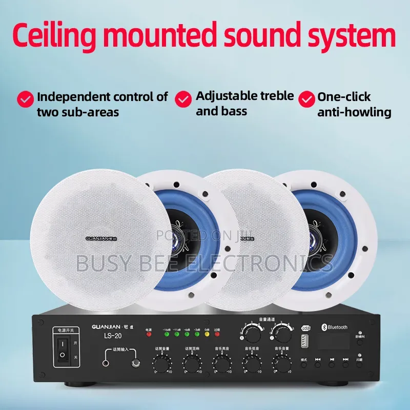 Two-Zone Constant Pressure Amplifier Ceiling Speaker